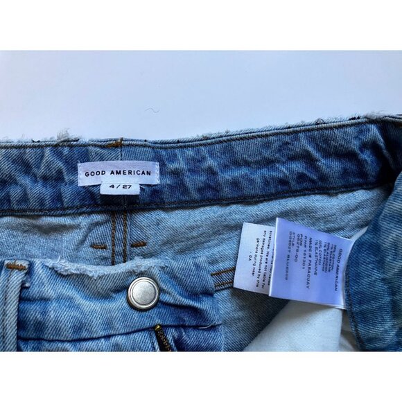 Good American The Weekender High Rise Jeans Light Blue Size US 4/27 - Picture 8 of 9